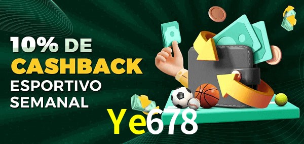 10% de bônus de cashback na Ye678